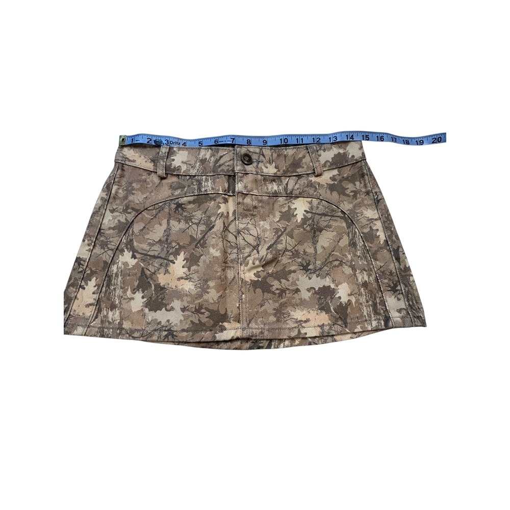 Redford Womens Mini Skirt Size 4 Camouflage Low Rise Y2K Streetwear NWT - Picture 4 of 5